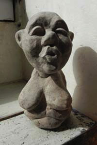 Handpuppe als Skulptur handpuppen marionette Skulpturen Tierportrait hamburg Sankt Georg figurart Valerie Bayol