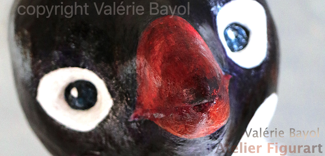 Pinguin Skulptur von Valérie Bayol